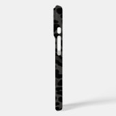 Snow Leopard Print Black Trendy Muster Case-Mate iPhone Hülle (Rückseite / Links)