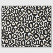 Snow Leopard Print Specialty Gift Wrap Geschenkpapier (Flach)