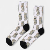 Snow leopard - Purr-ello Socken (Linkes Detail)