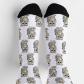Snow leopard - Purr-ello Socken (Oben)