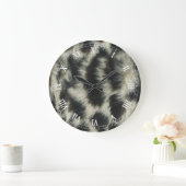 Snow Leopard Runde römische Zahlen Uhr (Zuhause)