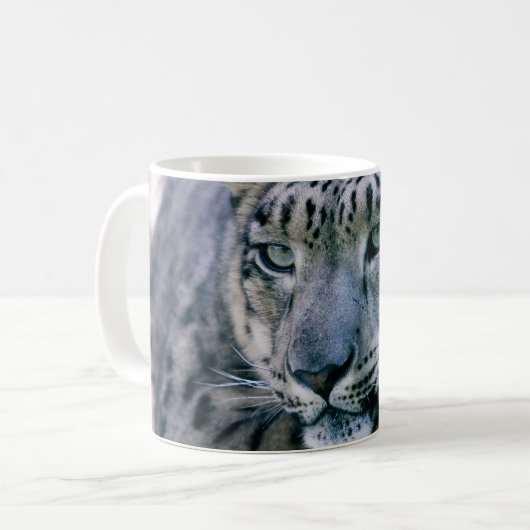 Snow Leopard-Schließung Kaffeetasse (Vorderseite Links)