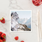 Snow Leopard Serviette (Beispiel)