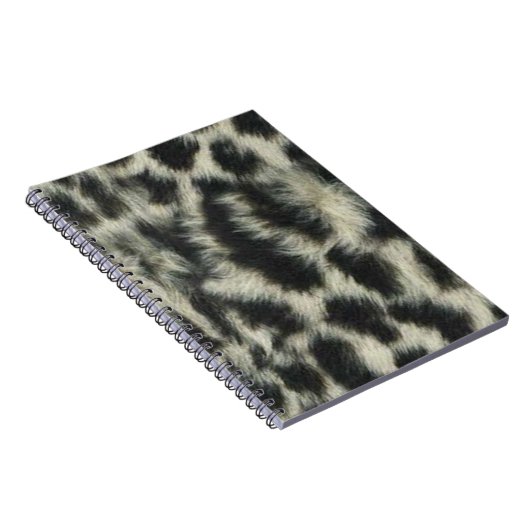 Snow Leopard Spiral Notebook Notizblock (Rechte Seite)