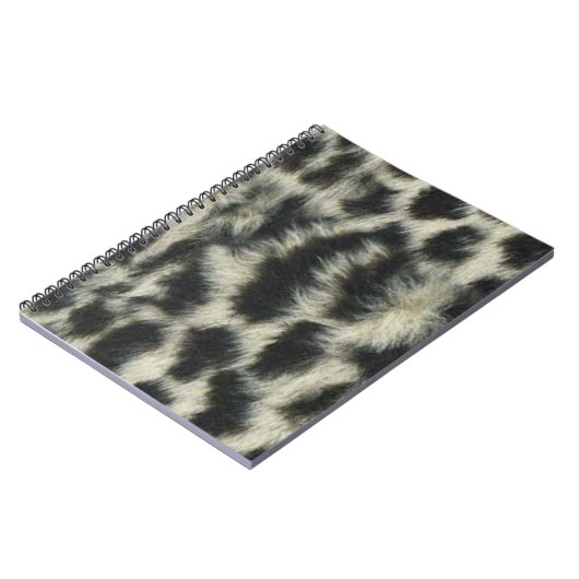 Snow Leopard Spiral Notebook Notizblock (Linke Seite)