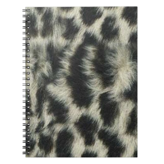 Snow Leopard Spiral Notebook Notizblock (Vorderseite)