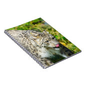 Snow Leopard Spiral Notebook Notizblock (Rechte Seite)