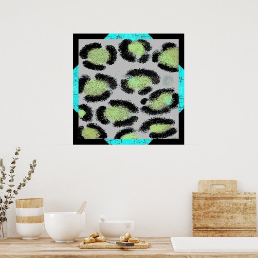 Snow Leopard Spots Poster (Küche)