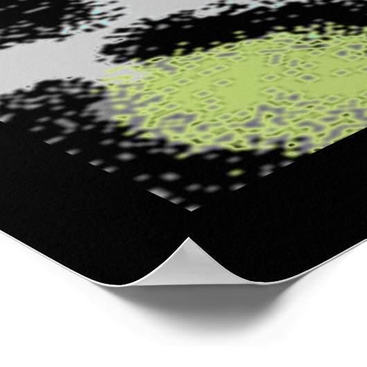 Snow Leopard Spots Poster (Ecke)