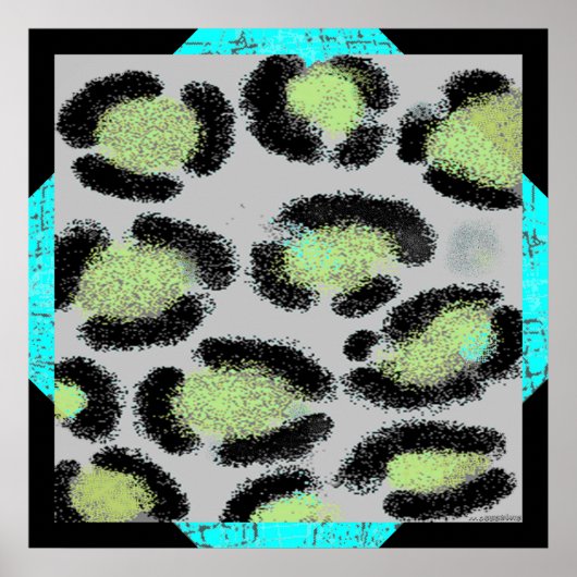 Snow Leopard Spots Poster (Vorne)