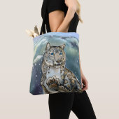 Snow Leopard Tasche (Von Nahem)