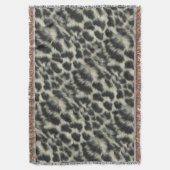Snow Leopard Throw Blanket Decke (Vorderseite Vertikal)
