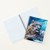 Snow Leopard Tierwelt Wilderes Meer Notizblock (Innenseite)
