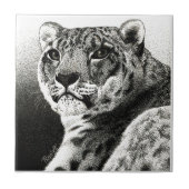 Snow Leopard Tile Fliese (Vorderseite)