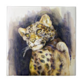 Snow Leopard Tile Fliese (Vorderseite)