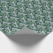 Snow Leopard und Lily of the Valley Geschenkpapier (Ecke)