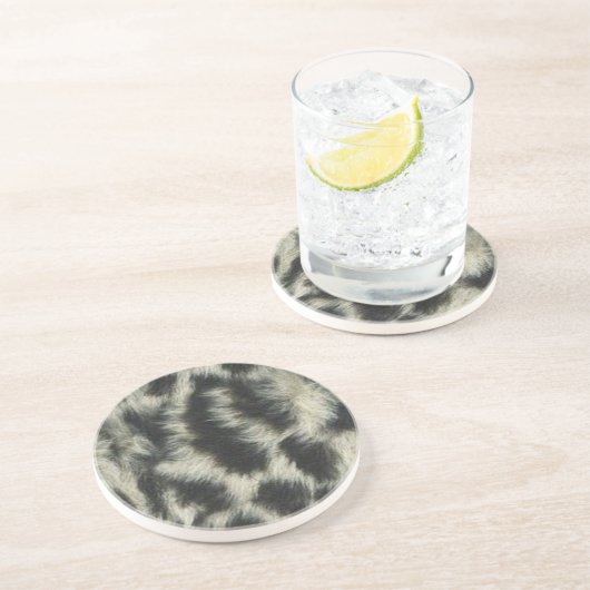 Snow Leopard Untersetzer (Seite)