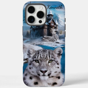 Snow Leopard vom Schloss Frozen iPhone 16 Pro Max Hülle