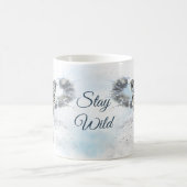 Snow Leopard Wasserfarbe Kaffeetasse (Mittel)