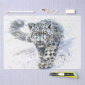 Snow Leopard Wasserfarbe Seidenpapier (Handwerk)
