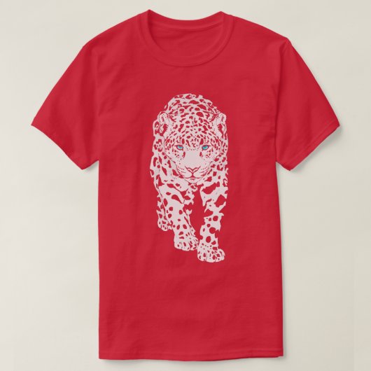 Snow Leopard Wild Big Cat Wildlife T-Shirt (Design vorne)