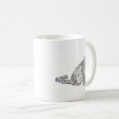 Snow Leopard Wild Cat Kaffeetasse (VorderseiteRechts)