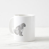 Snow Leopard Wild Cat Kaffeetasse (Vorderseite Links)
