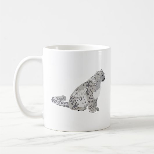 Snow Leopard Wild Cat Kaffeetasse (Links)