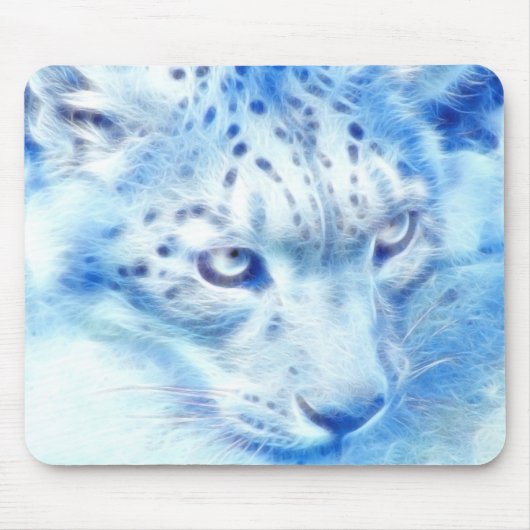 *Snow Leopard* wilder Geist Mousepad (Vorne)