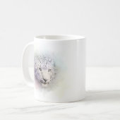 Snow Leopard Wildlife Coffee Tasse (Vorderseite Links)