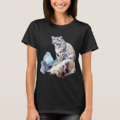 Snow Leopard Winter Mountain Big Cat Wildlife T-Shirt (Vorderseite)