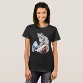Snow Leopard Winter Mountain Big Cat Wildlife T-Shirt (Vorne ganz)
