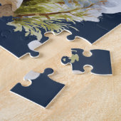 Snow Leopard Winterberg Personalisiert Puzzle (Seite)