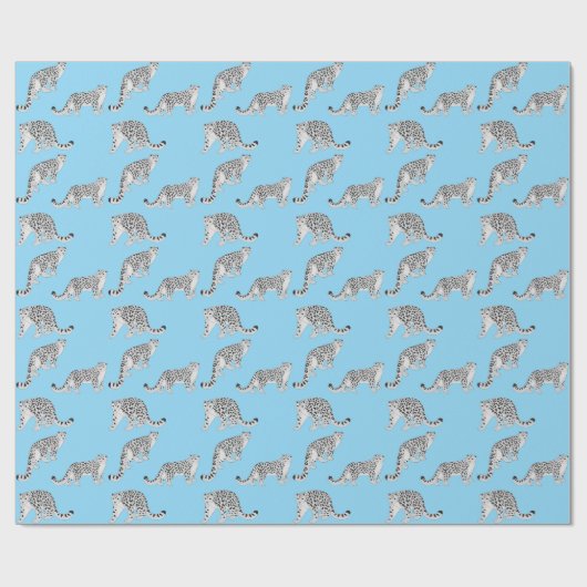 Snow Leopards Geschenkpapier (Flach)