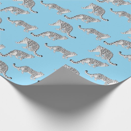 Snow Leopards Geschenkpapier (Ecke)