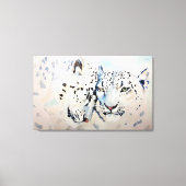Snow Leopards Leinwanddruck (Vorderseite)