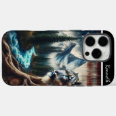 Snow Leopard's Mountain View Case-Mate iPhone Hülle (Rückseite (Horizontal))