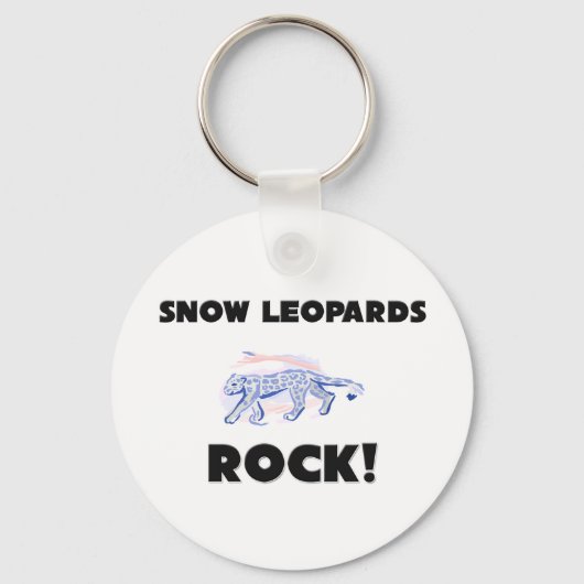 Snow Leopards Rock Schlüsselanhänger (Vorderseite)