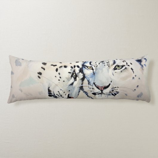 Snow Leopards Seitenschläferkissen (Vorderseite)