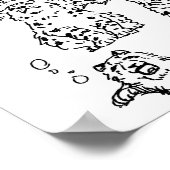 Snow Leopards Zeichnend Poster #1 (Ecke)