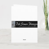 Snow Lepord Portrait Card Karte (Rückseite)