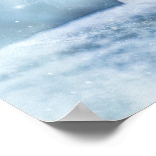 Snow Lion Poster (Ecke)