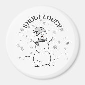 Snow Lover Cute Snowman Fridge Magnet              (Vorne)