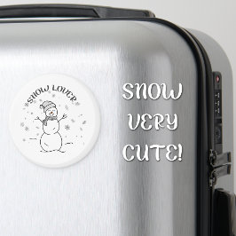 Snow Lover Cute Snowman Fridge Magnet             