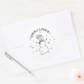 Snow Lover Cute Snowman Sticker                    (Umschlag)