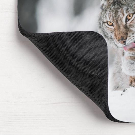 Snow Lynx Mousepad (Ecke)