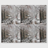 Snow Magic am 23. St NYC Geschenkpapier (Flach)