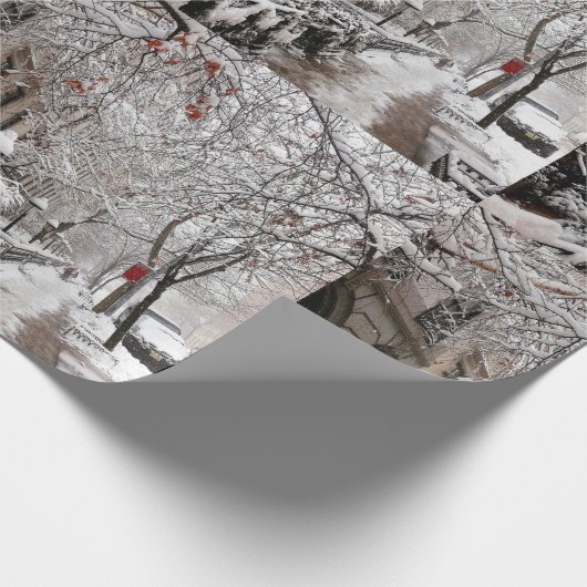 Snow Magic am 23. St NYC Geschenkpapier (Ecke)