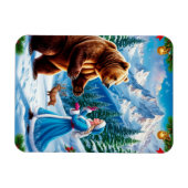 Snow Maiden Bezaubernde Winterlandschaft Magnet (Horizontal)