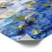 Snow Maiden in schneebedeckten Winterwäldern Poster (Ecke)